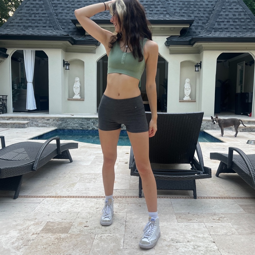 Grey Nike Spandex Shorts